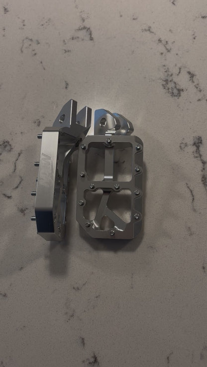 Silver foot pegs