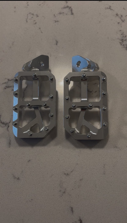 Silver foot pegs
