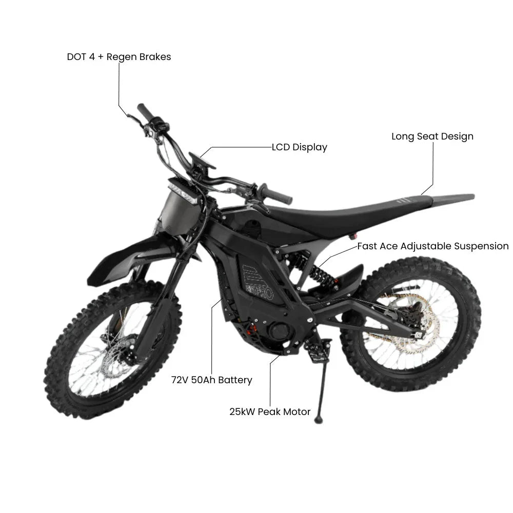 (FAST SHIPPING) Eride Pro SR 25KW 72V 50AH Electric Dirt Bike