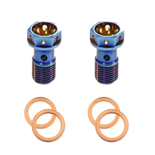 M10 x 1.00 Titanium Banjo Bolt – Grade 5 ( 2 pack )